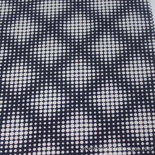 Black white polka dot 100% cotton sateen fabric